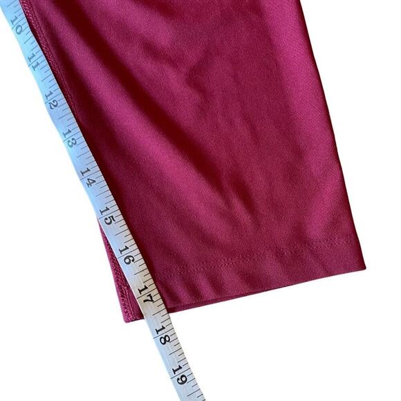 Nike Dri-Fit Cropped Running Capri Legging Maroon Size Small 0645CON - Picture 11 of 11